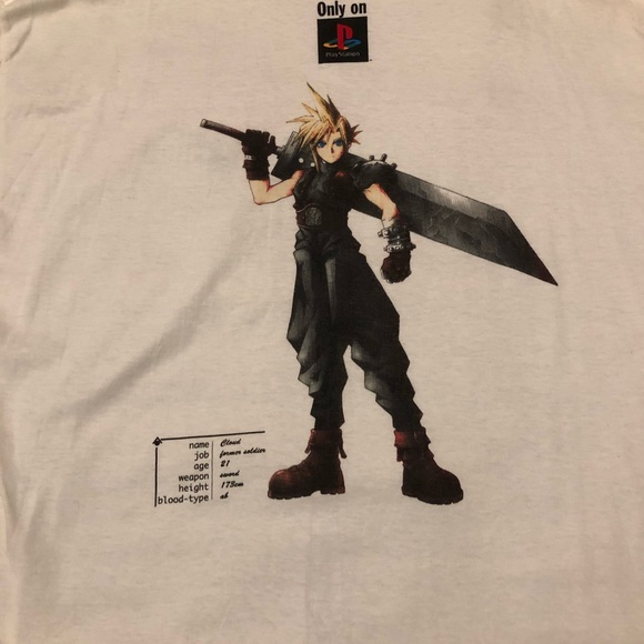 RARE Collectible Vintage Final Fantasy VII Shirt - Picture 2 of 7